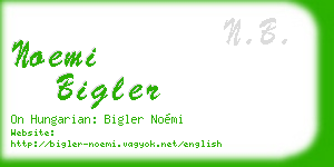 noemi bigler business card
